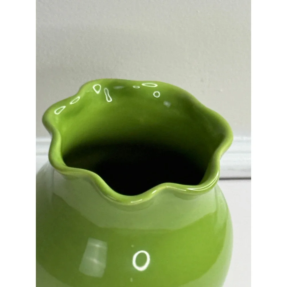 Crate & Barrel Green Vase by B. Eigen